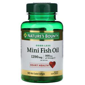 Nature's Bounty, Mini Fish Oil, 1,290 mg, 90 Mini Coated Softgels - Supply Center USA