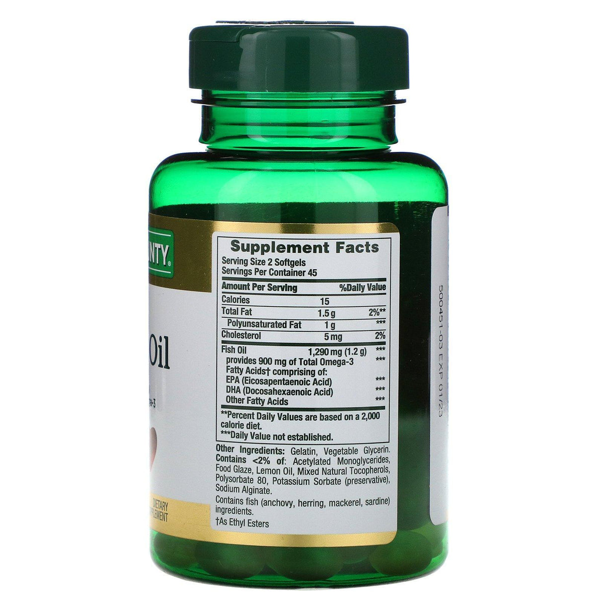 Nature's Bounty, Mini Fish Oil, 1,290 mg, 90 Mini Coated Softgels - Supply Center USA