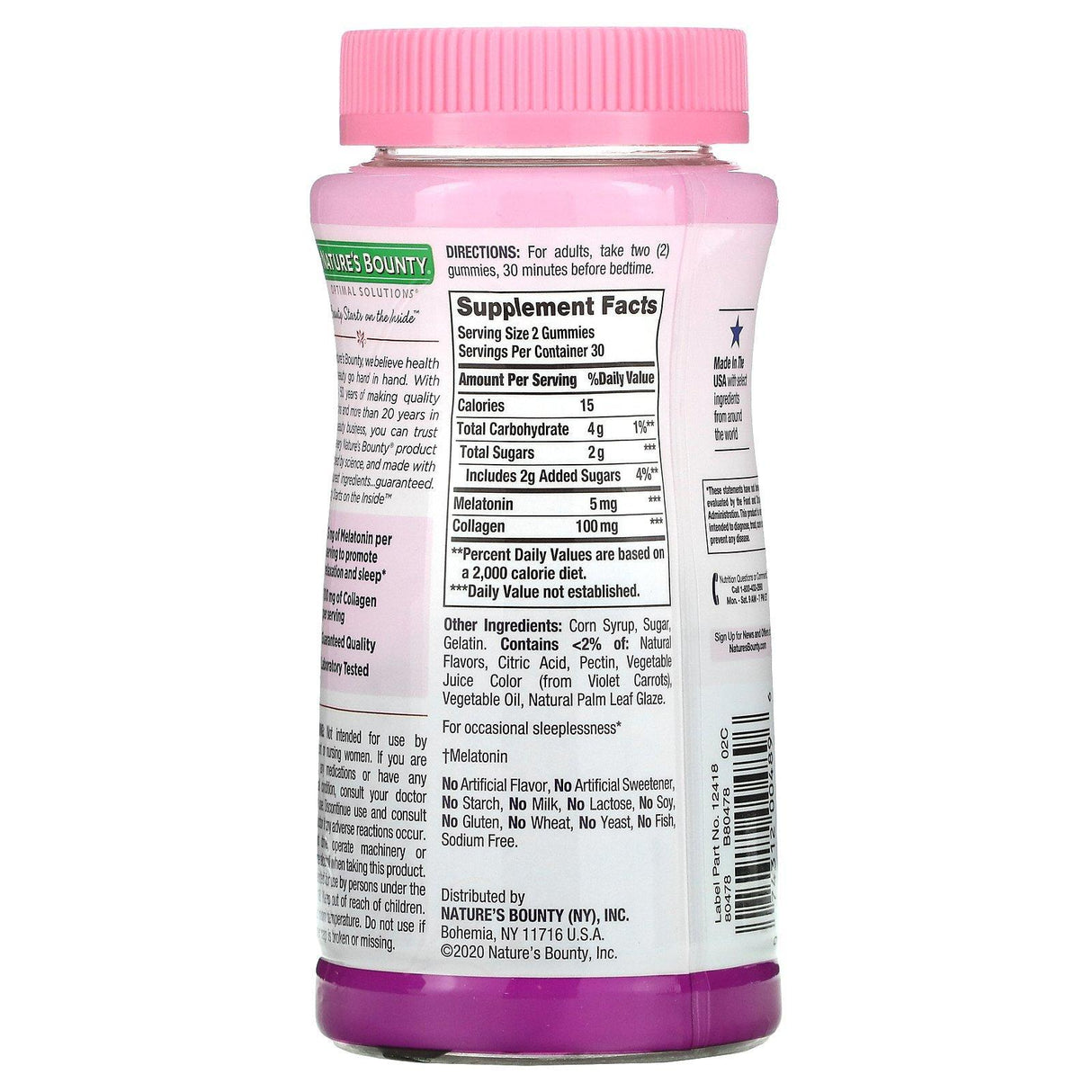 Nature's Bounty, Optimal Solutions, Gorgeous Sleep, Berry Flavored, 60 Gummies - Supply Center USA