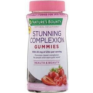 Nature's Bounty, Optimal Solutions, Stunning Complexion, Mixed Berry Flavored, 60 Gummies - Supply Center USA