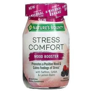 Nature's Bounty, Stress Comfort, Mood Booster, Wild Berry, 36 Gummies - Supply Center USA