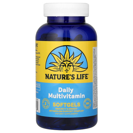 Nature's Life, Daily Multivitamin Softgels, 180 Softgels - Supply Center USA