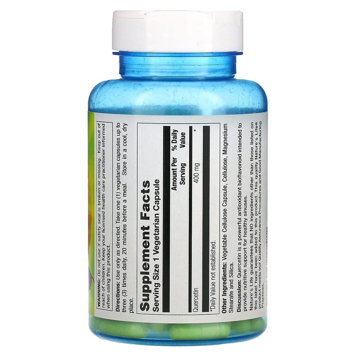 Nature's Life, Quercetin, 400 mg, 100 Vegetarian Capsules - Supply Center USA