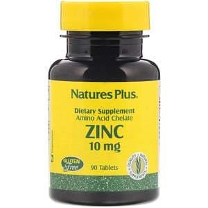 Nature's Plus, Zinc, 10 mg, 90 Tablets - Supply Center USA