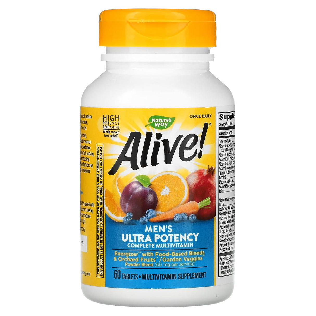 Nature's Way, Alive! Men's Ultra Potency Complete Multivitamin, 60 Tablets - Supply Center USA