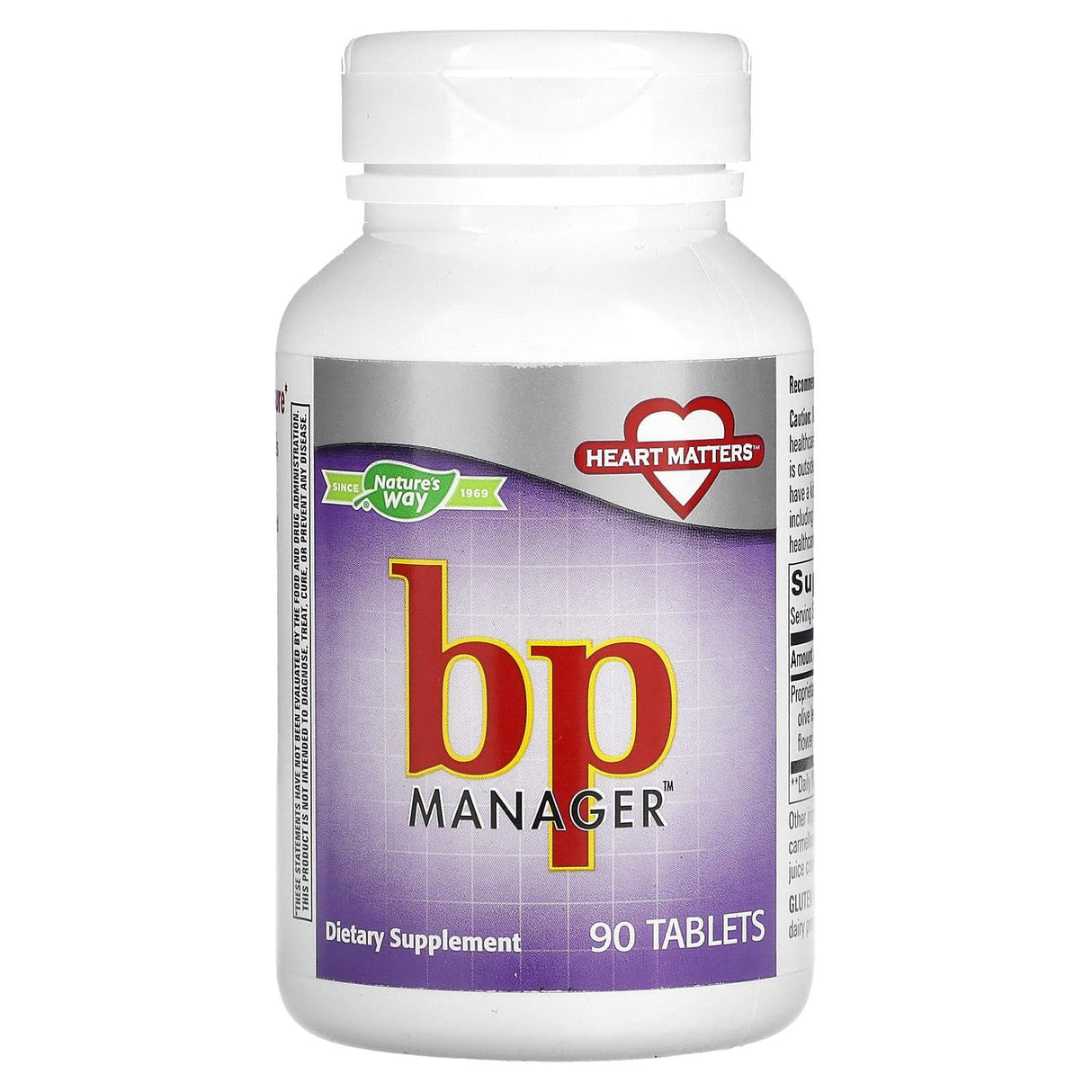 Nature's Way, BP Manager, 90 Tablets - Supply Center USA