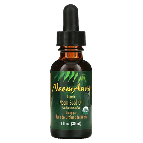 NeemAura, Organic Neem Seed Oil, 1 fl oz (30 ml) - Supply Center USA