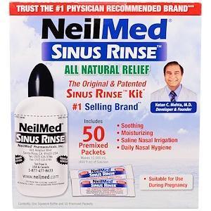 NeilMed, The Original & Patented Sinus Rinse Kit, 50 Premixed Packets, 1 Kit - Supply Center USA