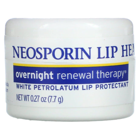 Neosporin, Overnight Renewal Therapy, White Petrolatum Lip Protectant, 0.27 oz (7.7 g) - Supply Center USA