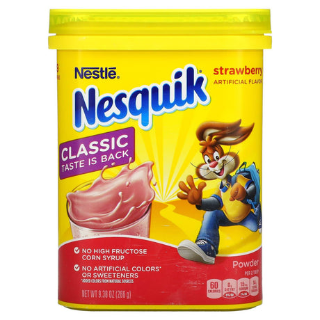 Nesquik, Nestle, Powder, Strawberry, 9.38 oz (266 g) - Supply Center USA