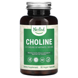 Nested Naturals, Choline (L (+) Choline Bitartrate), 250 mg, 90 Vegan Capsules - Supply Center USA