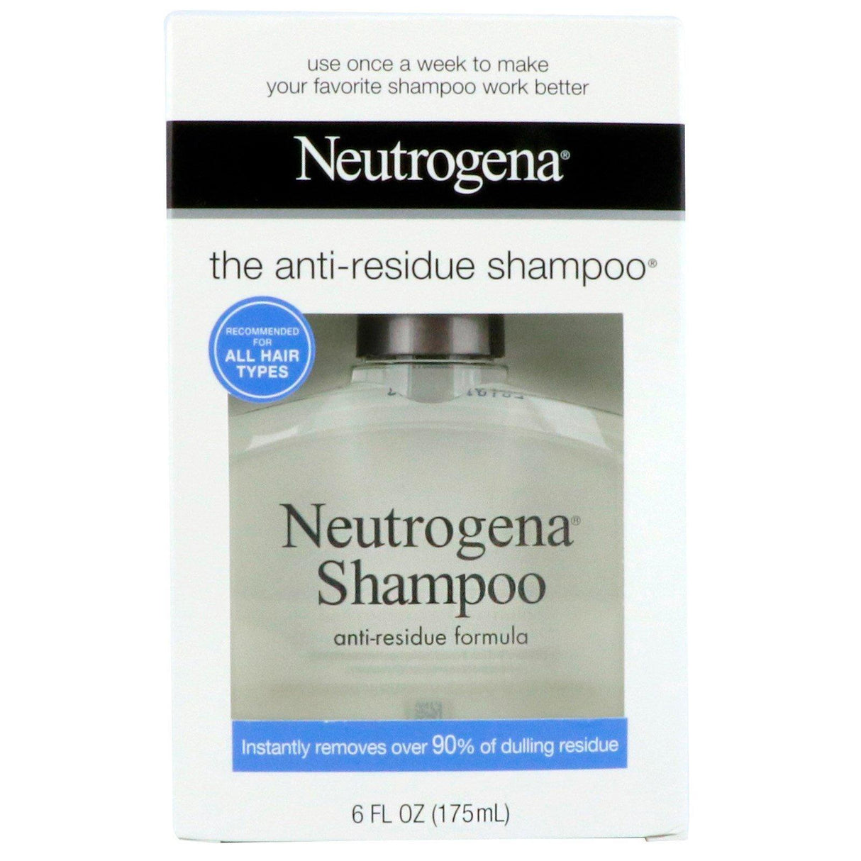 Neutrogena, The Anti-Residue Shampoo, All Hair Types, 6 fl oz (175 ml) - Supply Center USA