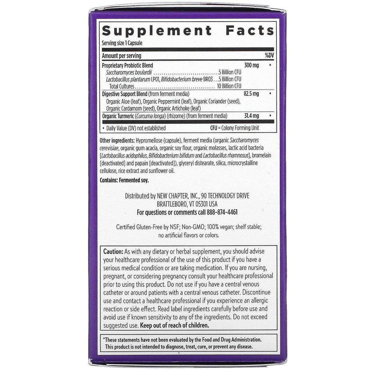 New Chapter, All-Flora Probiotic , 30 Vegan Capsules - Supply Center USA