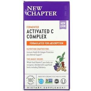 New Chapter, Fermented Activated C Complex, 180 Vegetarian Tablets - Supply Center USA