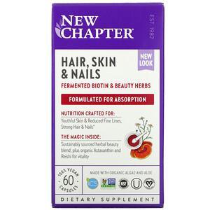 New Chapter, Hair, Skin & Nails, 60 Vegan Capsules - Supply Center USA
