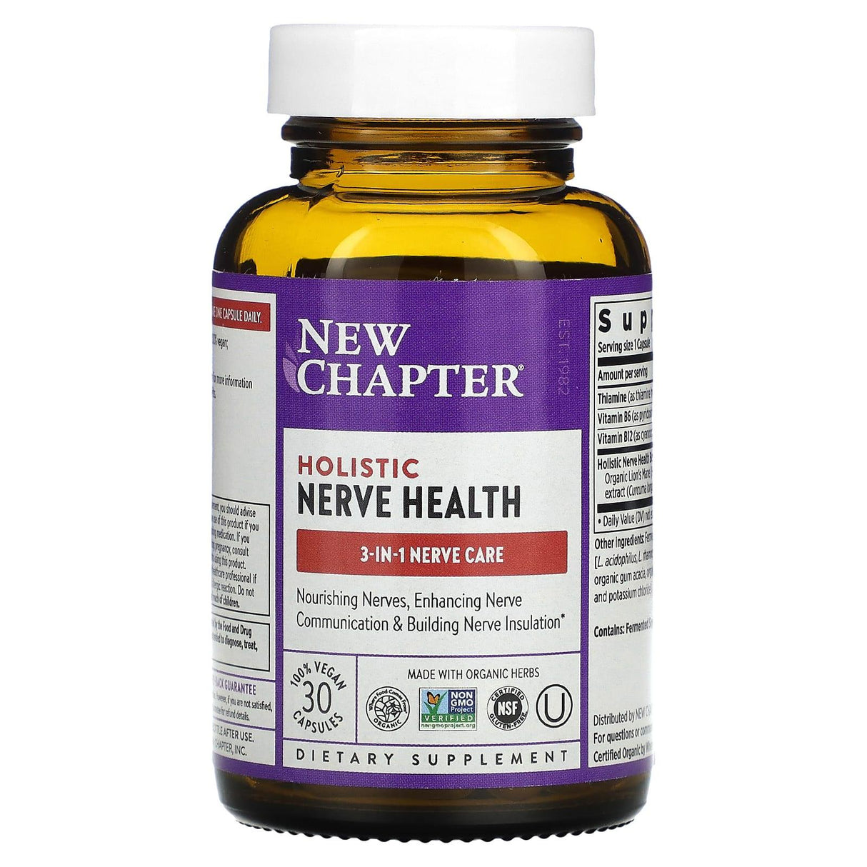 New Chapter, Holistic Nerve Health, 30 Capsules - Supply Center USA
