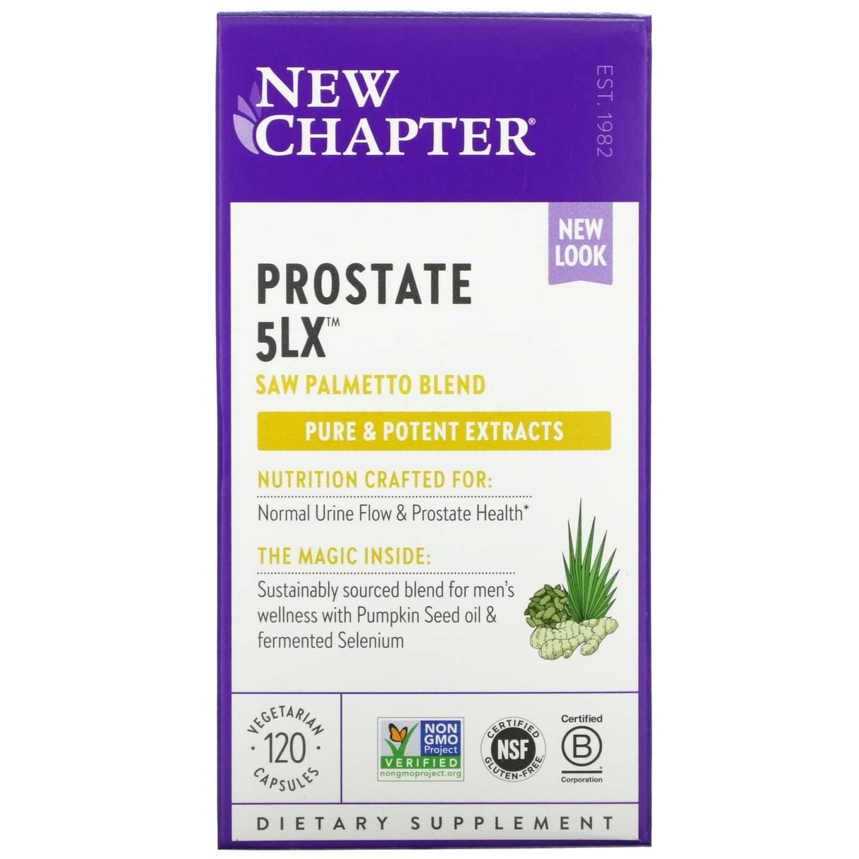 New Chapter, Prostate 5LX, 120 Vegetarian Capsules - Supply Center USA