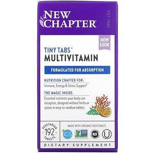 New Chapter, Tiny Tabs Multivitamin, 192 Vegetarian Tablets - Supply Center USA