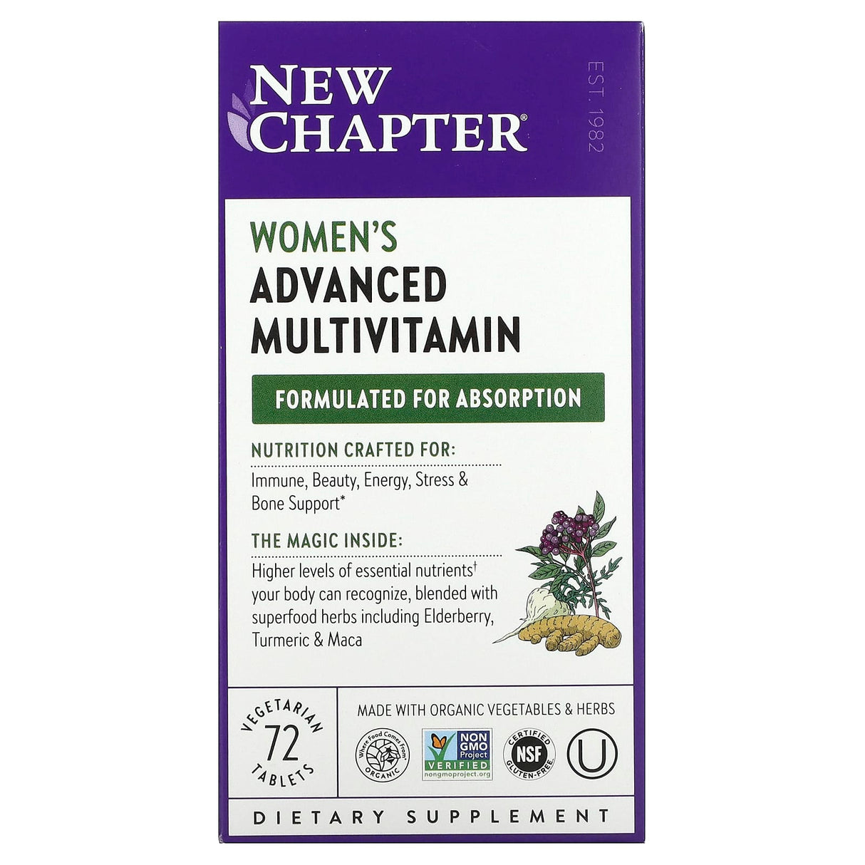 New Chapter, Women's Advanced Multivitamin, 120 Vegetarian Tablets - Supply Center USA