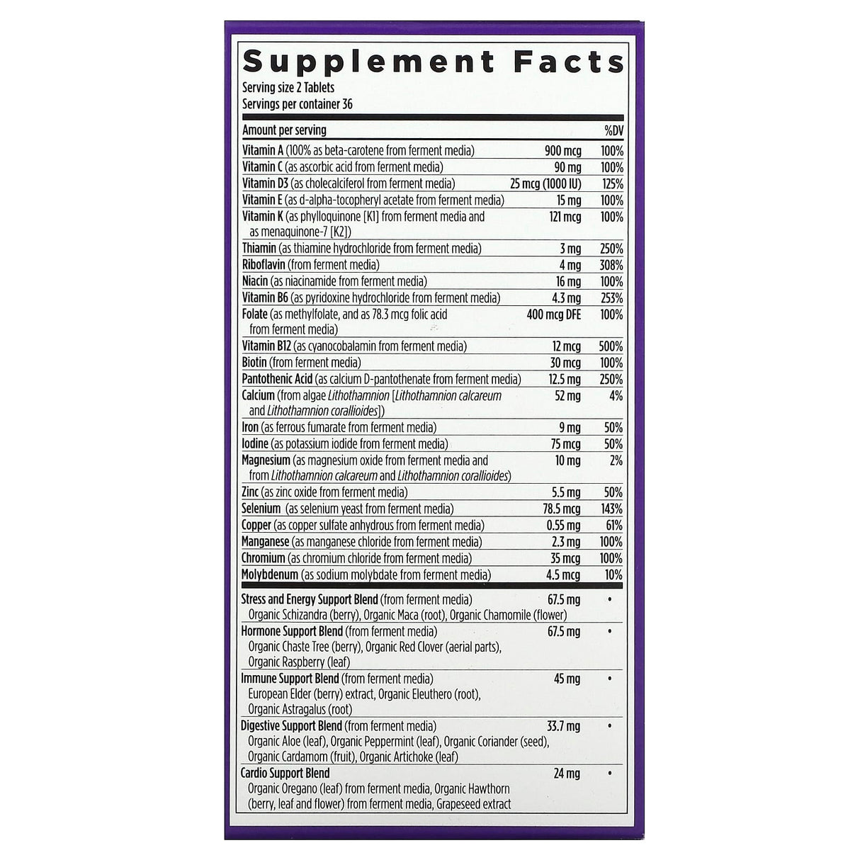 New Chapter, Women's Advanced Multivitamin, 120 Vegetarian Tablets - Supply Center USA