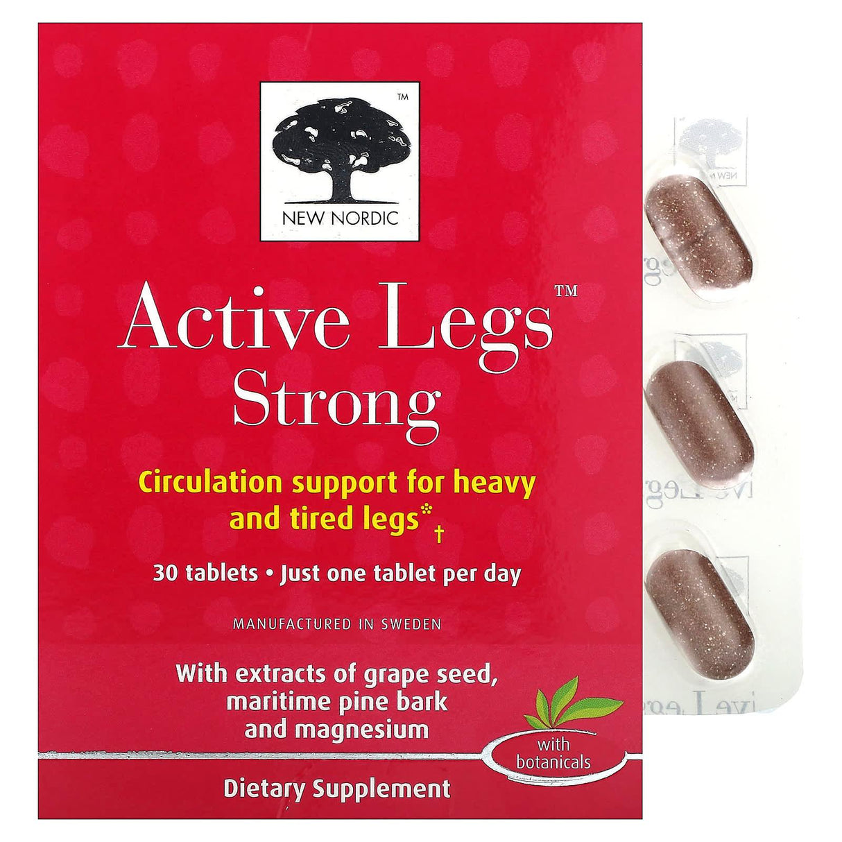 New Nordic US Inc, Active Legs Strong, 30 Tablets - Supply Center USA