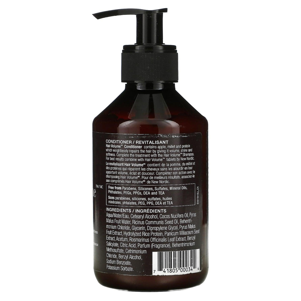 New Nordic US Inc, Hair Volume Conditioner, 8.5 fl oz (250 ml) - Supply Center USA