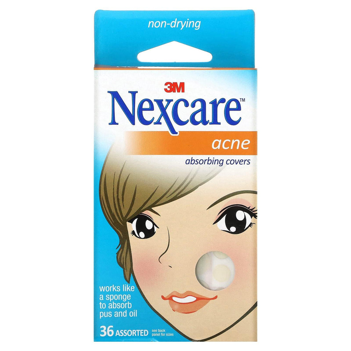 Nexcare, Acne Absorbing Covers, 36 Assorted Covers - Supply Center USA