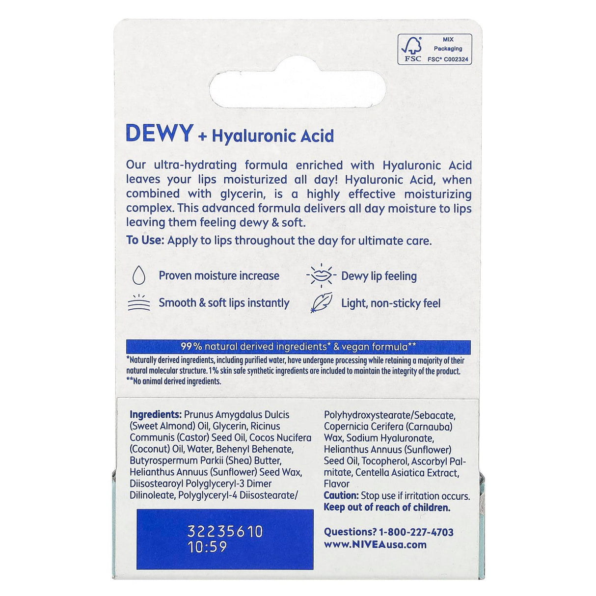 Nivea, Dewy Lip Care, 0.18 oz (5.2 g) - Supply Center USA