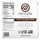 No Cow, Protein Bar, Chocolate Fudge Brownie, 12 Bars, 2.12 oz (60 g) Each - Supply Center USA
