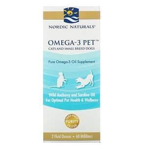Nordic Naturals, Omega-3 Pet, Cats and Small Breed Dogs, 2 fl oz (60 ml) - Supply Center USA