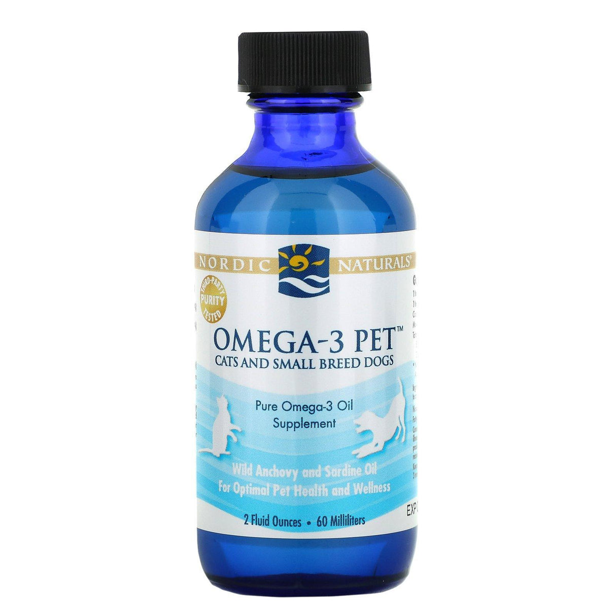 Nordic Naturals, Omega-3 Pet, Cats and Small Breed Dogs, 2 fl oz (60 ml) - Supply Center USA