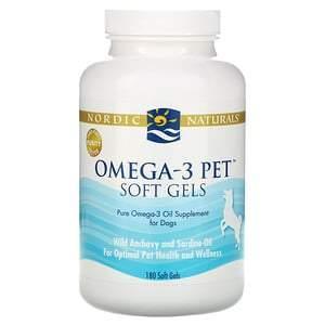 Nordic Naturals, Omega-3 Pet, Soft Gels, for Dogs, 180 Soft Gels - Supply Center USA