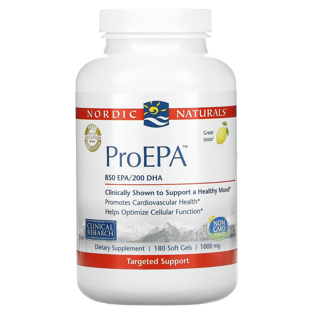 Nordic Naturals, ProEPA, Lemon, 1,000 mg, 120 Softgels - Supply Center USA