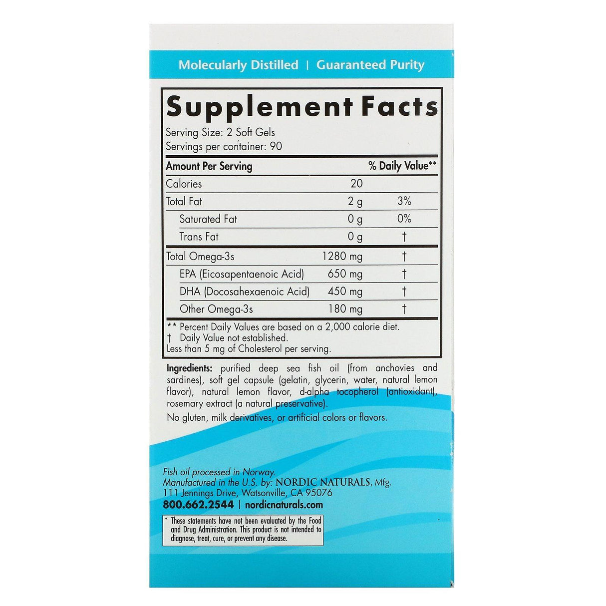 Nordic Naturals, Ultimate Omega, Lemon, 1,280 mg, 180 Soft Gels - Supply Center USA