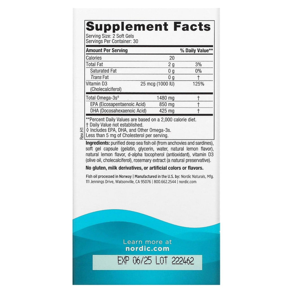 Nordic Naturals, Ultimate Omega Xtra, Lemon, 740 mg, 60 Soft Gels - Supply Center USA