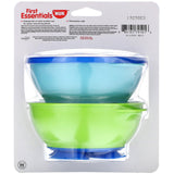 NUK, First Essentials, Tri-Suction Bowls, 6+ Months, 2 Bowls & 1 Lid - Supply Center USA