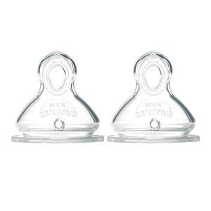 NUK, Smooth Flow Replacement Nipples, 6+ Months, 2 Nipples - Supply Center USA
