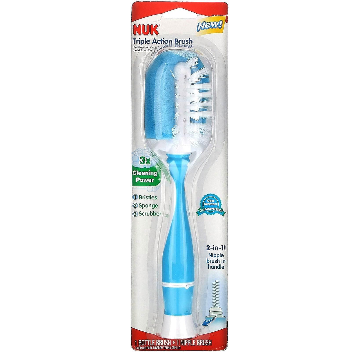 NUK, Triple Action Brush, 1 Brush - Supply Center USA