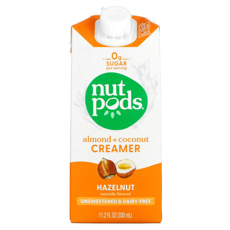 Nutpods, Almond + Coconut Creamer, Unsweetened, Hazelnut, 11.2 fl oz (330 ml) - Supply Center USA