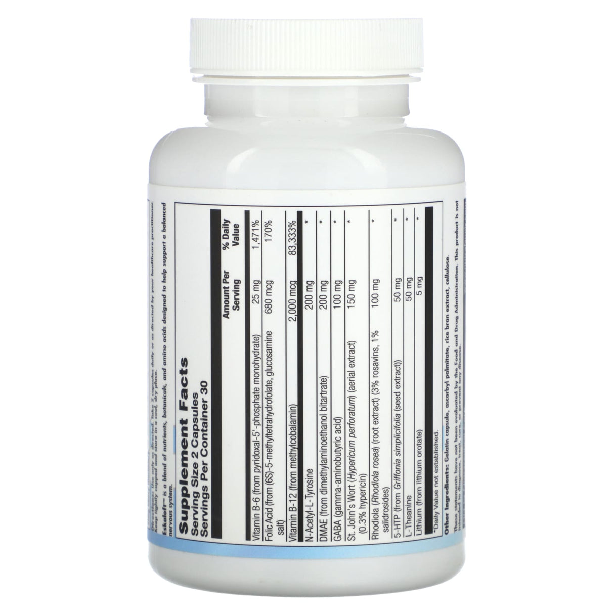 Nutra BioGenesis, Eskaloft, 60 Capsules - Supply Center USA