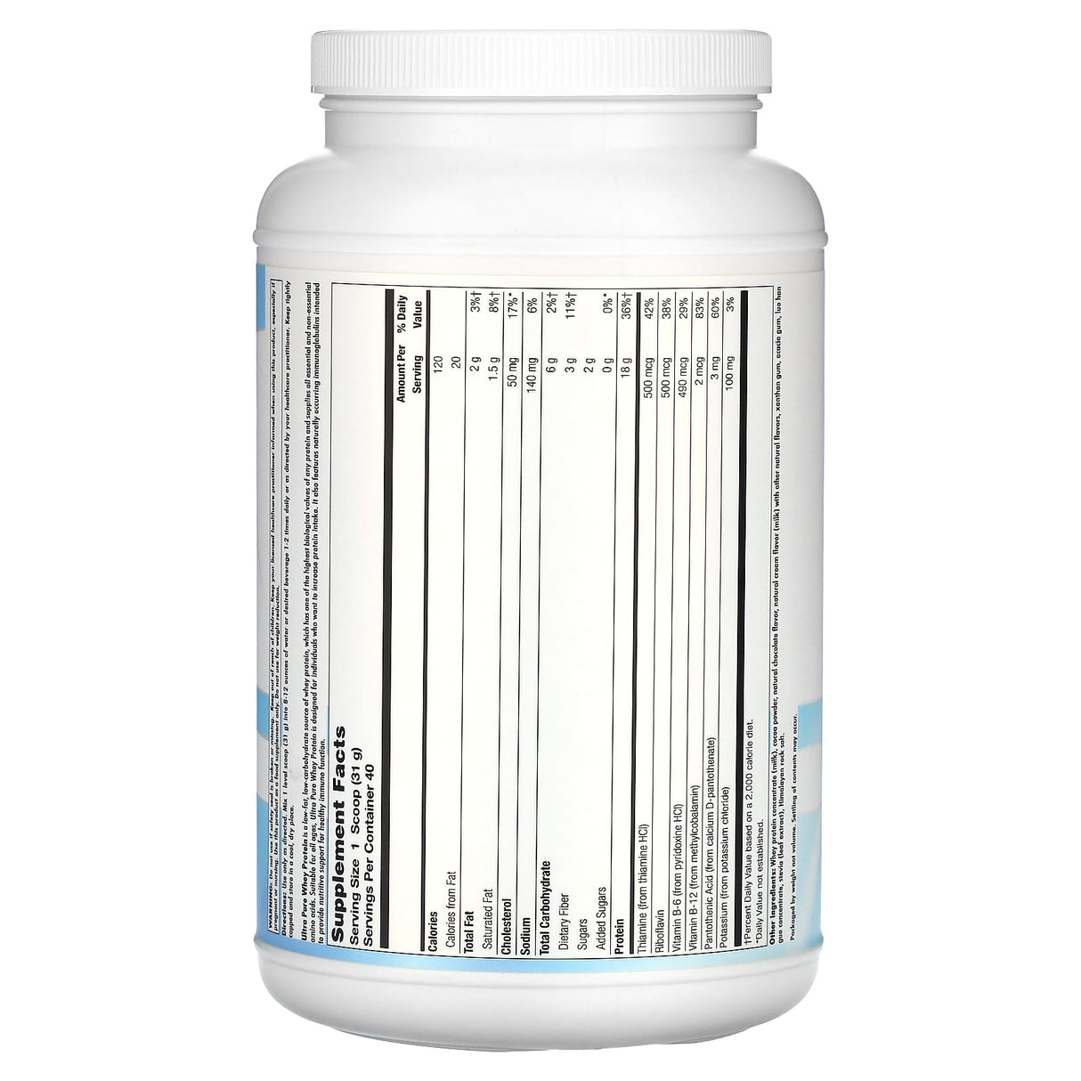 Nutra BioGenesis, Ultra Pure Whey Protein, Natural Chocolate, 2 lb 12 oz (1,250 g) - Supply Center USA