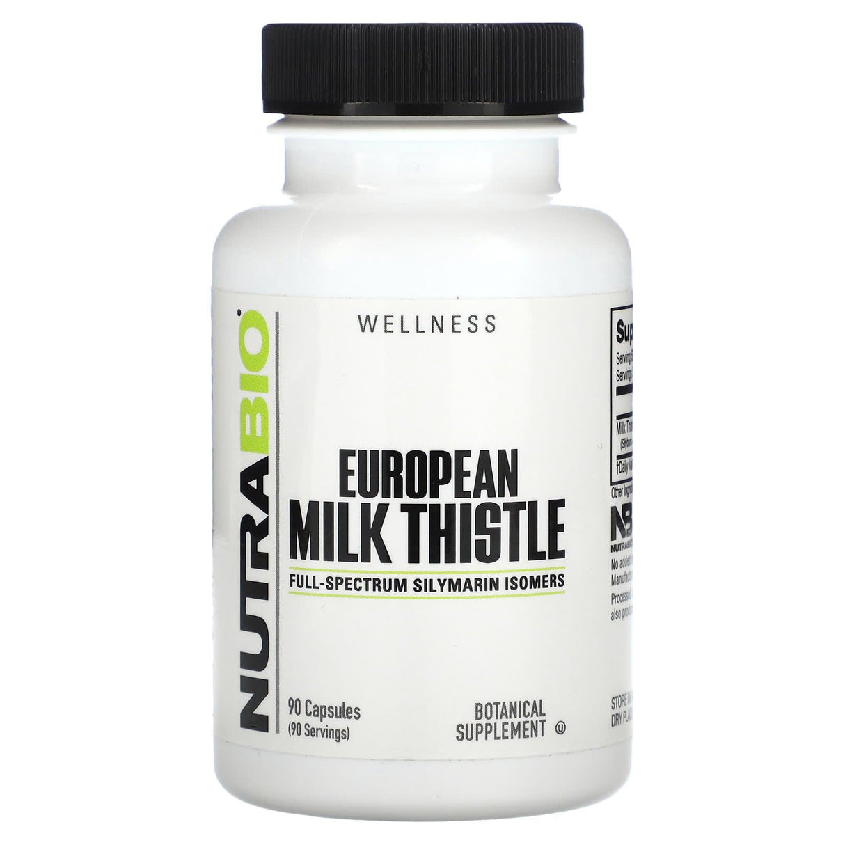 Nutrabio Labs, European Milk Thistle, 241 mg, 90 Capsules - Supply Center USA