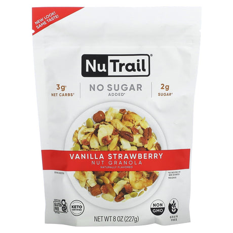 NuTrail, Nut Granola, Vanilla Strawberry, 8 oz (227 g) - Supply Center USA