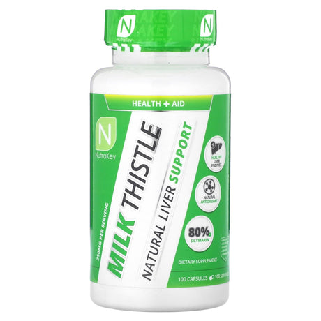 Nutrakey, Milk Thistle , 250 mg , 100 Capsules - Supply Center USA