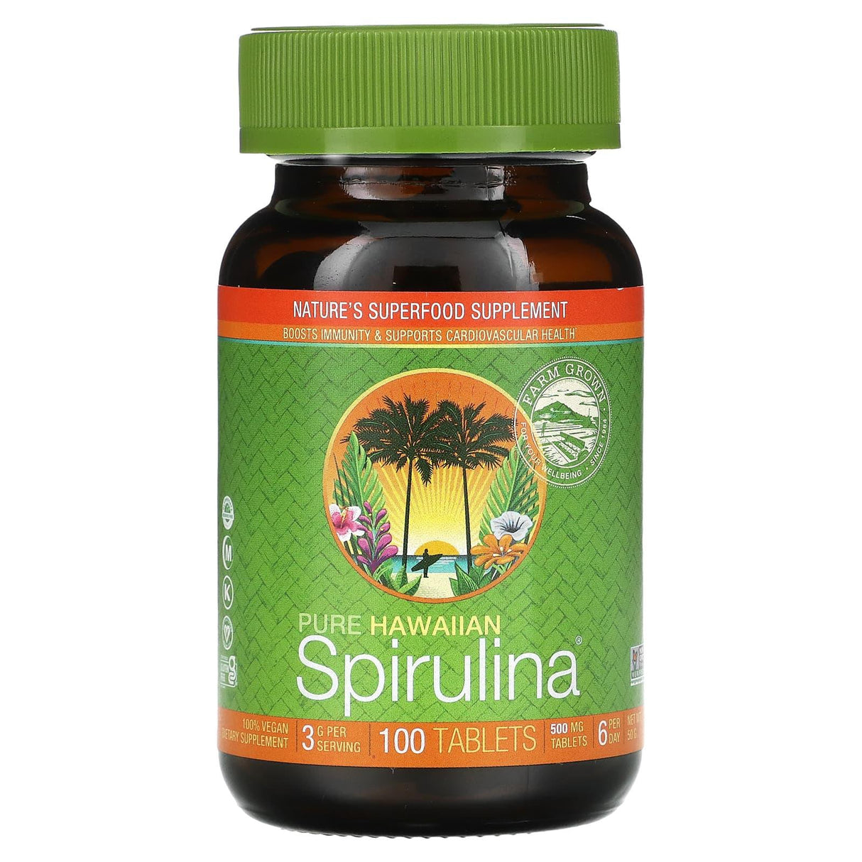 Nutrex Hawaii, Pure Hawaiian Spirulina, 500 mg, 100 Tablets - Supply Center USA