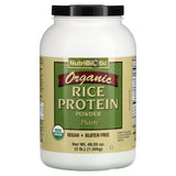 NutriBiotic, Organic Rice Protein Powder, Plain, 1 lb 5.16 oz (600 g) - Supply Center USA