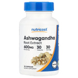 Nutricost, Ashwagandha Root Extract, 600 mg, 30 Capsules - Supply Center USA