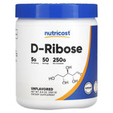 Nutricost, D-Ribose, Unflavored, 17.6 oz (500 g) - Supply Center USA