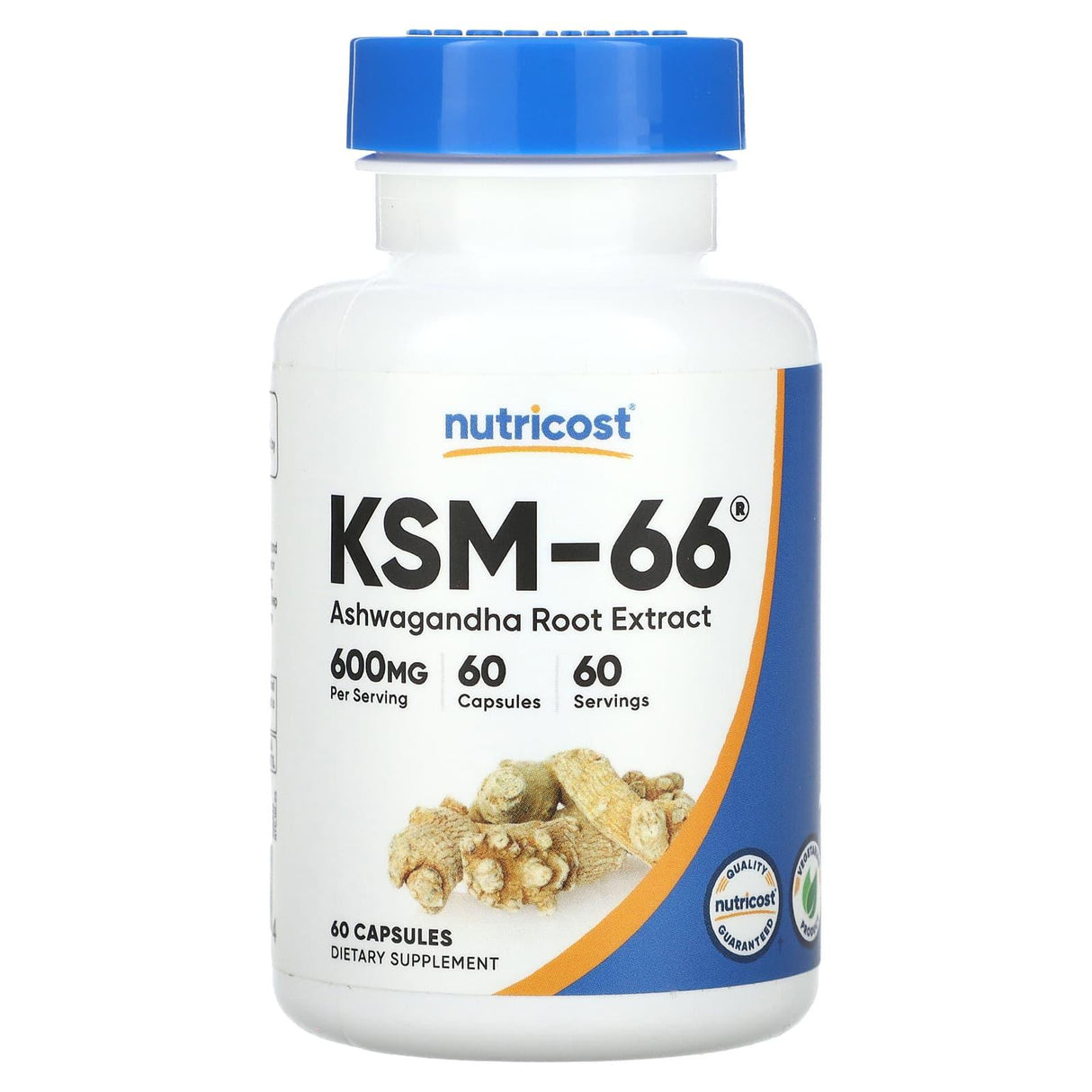 Nutricost, KSM-66, Ashwagandha Root Extract, 600 mg, 60 Capsules - Supply Center USA