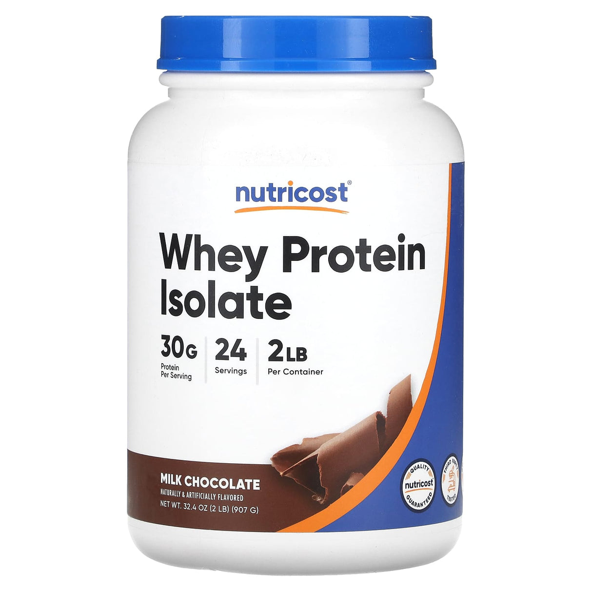 Nutricost, Whey Protein Isolate, Milk Chocolate, 2 lb (907 g) - Supply Center USA